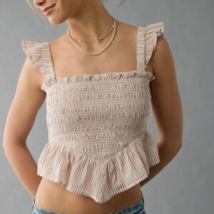 AE Bella smocked crop top